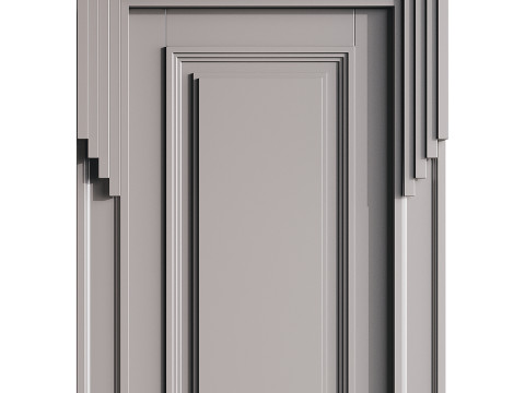 Modern entrance door 48 3D Model