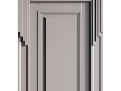Modern entrance door 48 3D Model