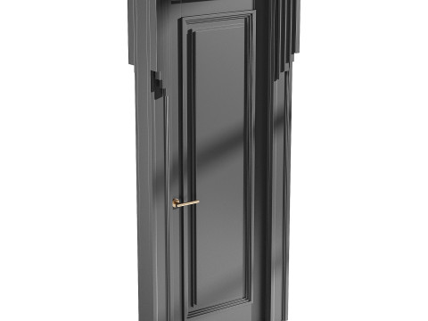 Modern entrance door 48 3D Model