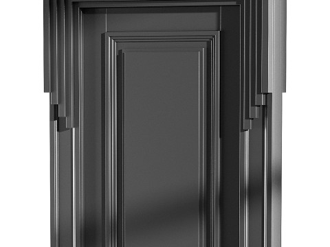 Modern entrance door 48 3D Model