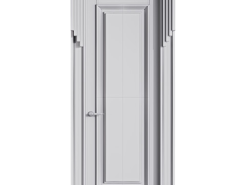 Modern entrance door 48 3D Model
