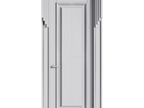 Modern entrance door 48 3D Model