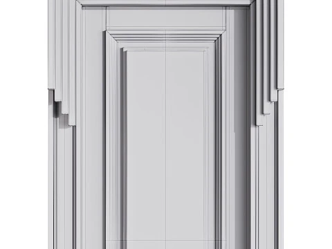 Modern entrance door 48 3D Model