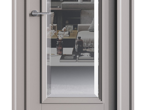 Modern entrance door 49 Modèle 3D