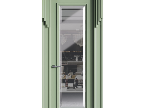 Modern entrance door 49 Modèle 3D