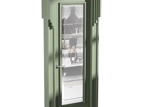Modern entrance door 49 Modèle 3D
