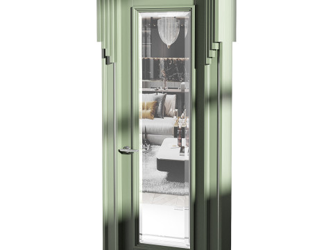 Modern entrance door 49 Modèle 3D