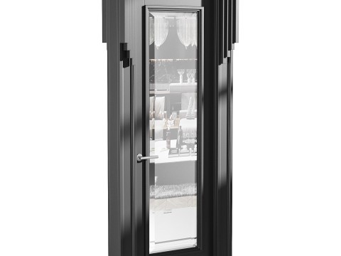 Modern entrance door 49 Modèle 3D