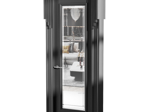 Modern entrance door 49 Modèle 3D