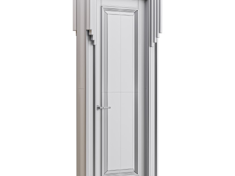 Modern entrance door 49 Modèle 3D