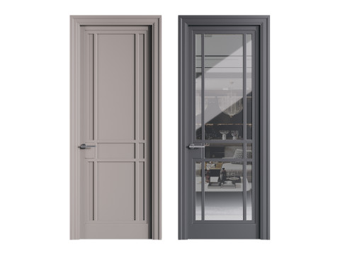 Modern entrance door 50 3D Модель
