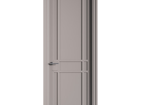 Modern entrance door 50 Model 3D