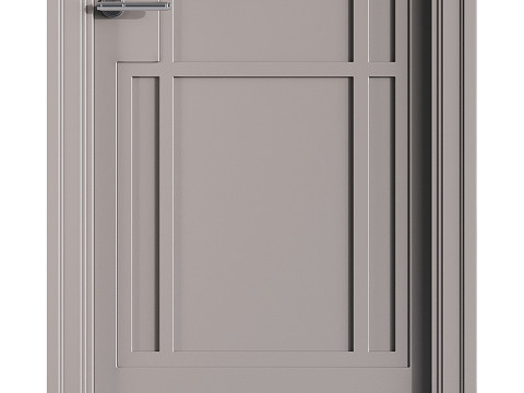 Modern entrance door 50 Model 3D