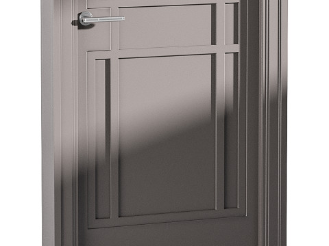 Modern entrance door 50 Model 3D