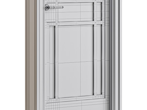 Modern entrance door 50 Model 3D