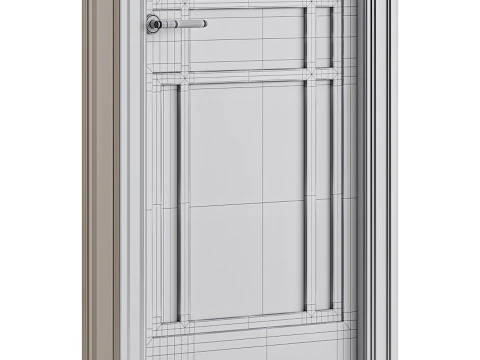 Porta de entrada moderna 50 Modelo 3D