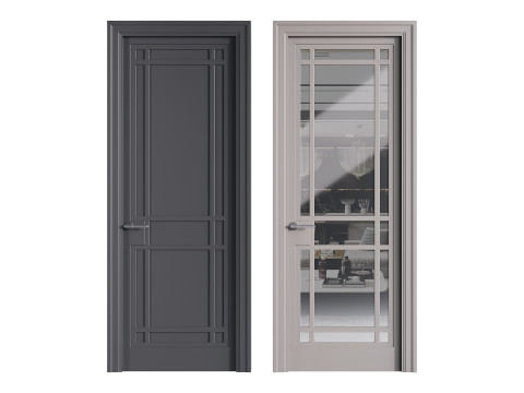 Modern entrance door 51 3D 模型