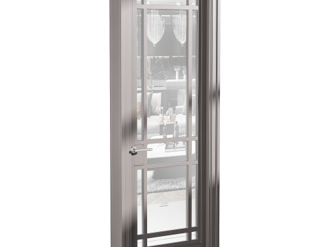 Modern entrance door 51 Model 3D