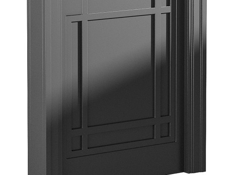 Modern entrance door 51 Model 3D