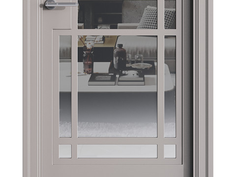 Modern entrance door 51 Model 3D