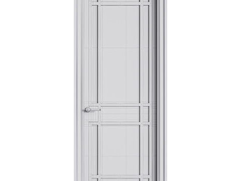 Modern entrance door 51 Model 3D