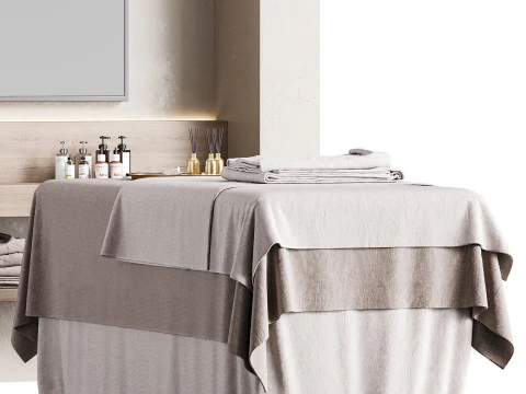 Modern spa and accessories 08 3D Model