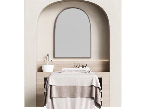 Modern spa and accessories 08 3D Model