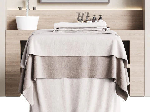 Modern spa and accessories 08 3D Model