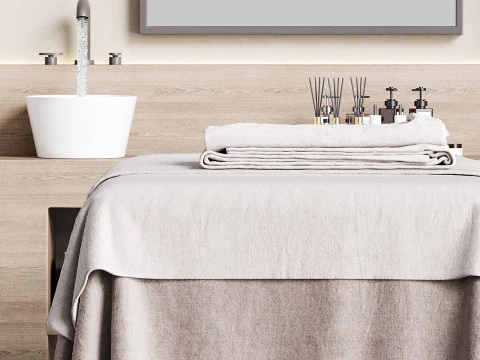 Modern spa and accessories 08 3D Model