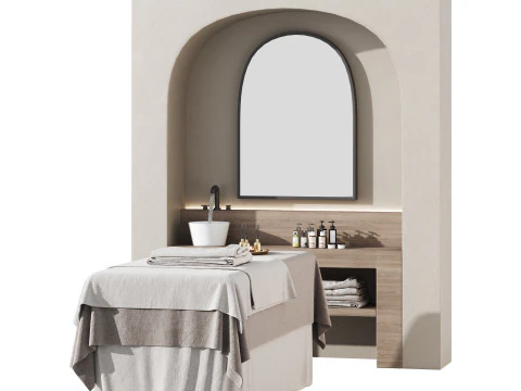 Modern spa and accessories 08 3D Model