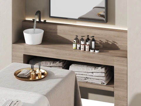 Modern spa and accessories 08 3D Model