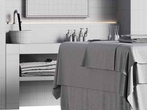 Modern spa and accessories 08 3D मॉडल