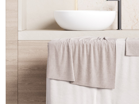 Modern spa and accessories 09 3D Model