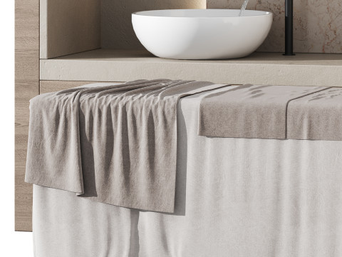 Modern spa and accessories 09 3D Model
