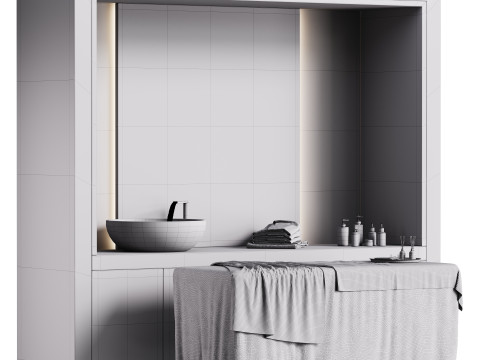 Modern spa and accessories 09 3D Model