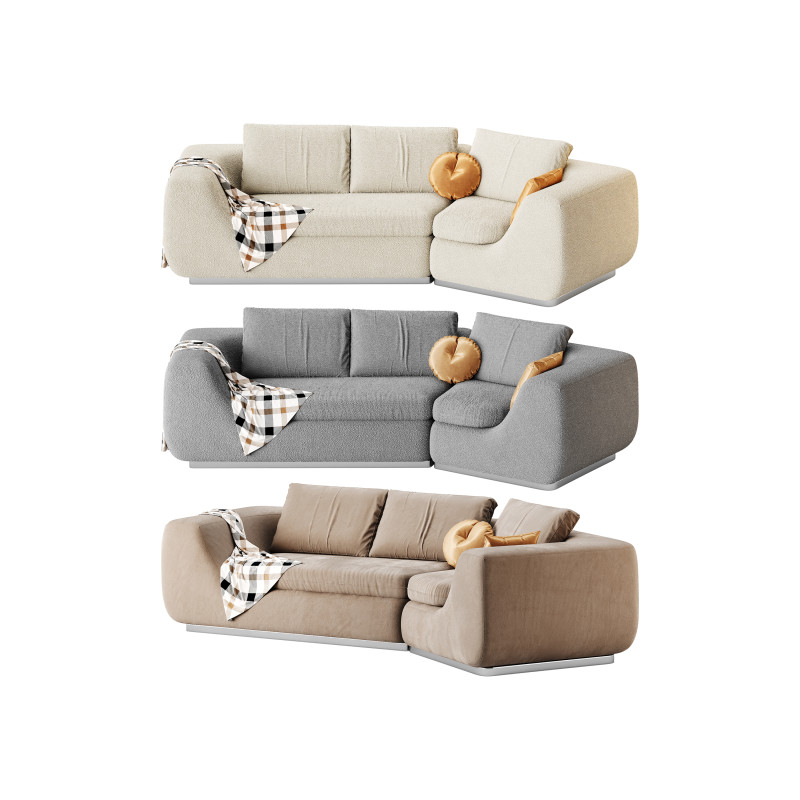 MODULAR CORNER SOFA 3D Model .c4d .max .obj .3ds .fbx .stl .blend 