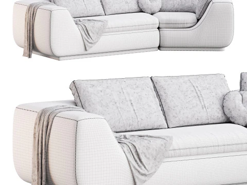 MODULAR CORNER SOFA 3D Model