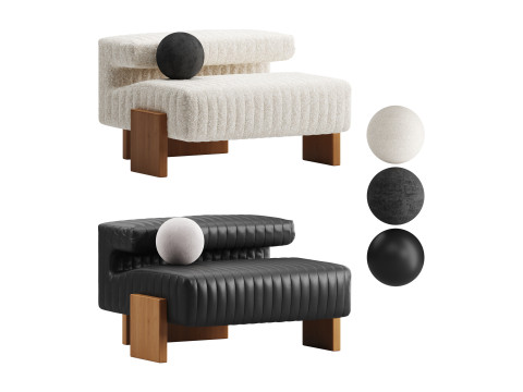 Moroso loveseat armchair 3Dモデル