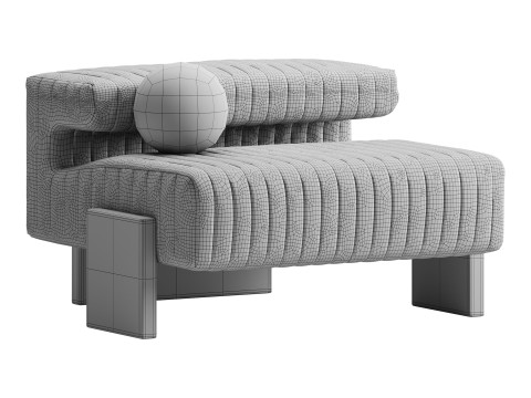 Moroso loveseat armchair Modelo 3D