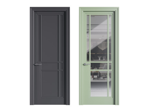 Modern entrance door 53 3D Model