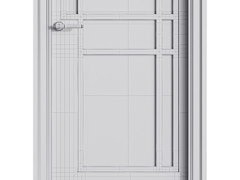 Modern entrance door 53 3D Model