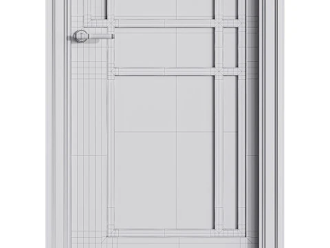 Porta de entrada moderna 53 Modelo 3D