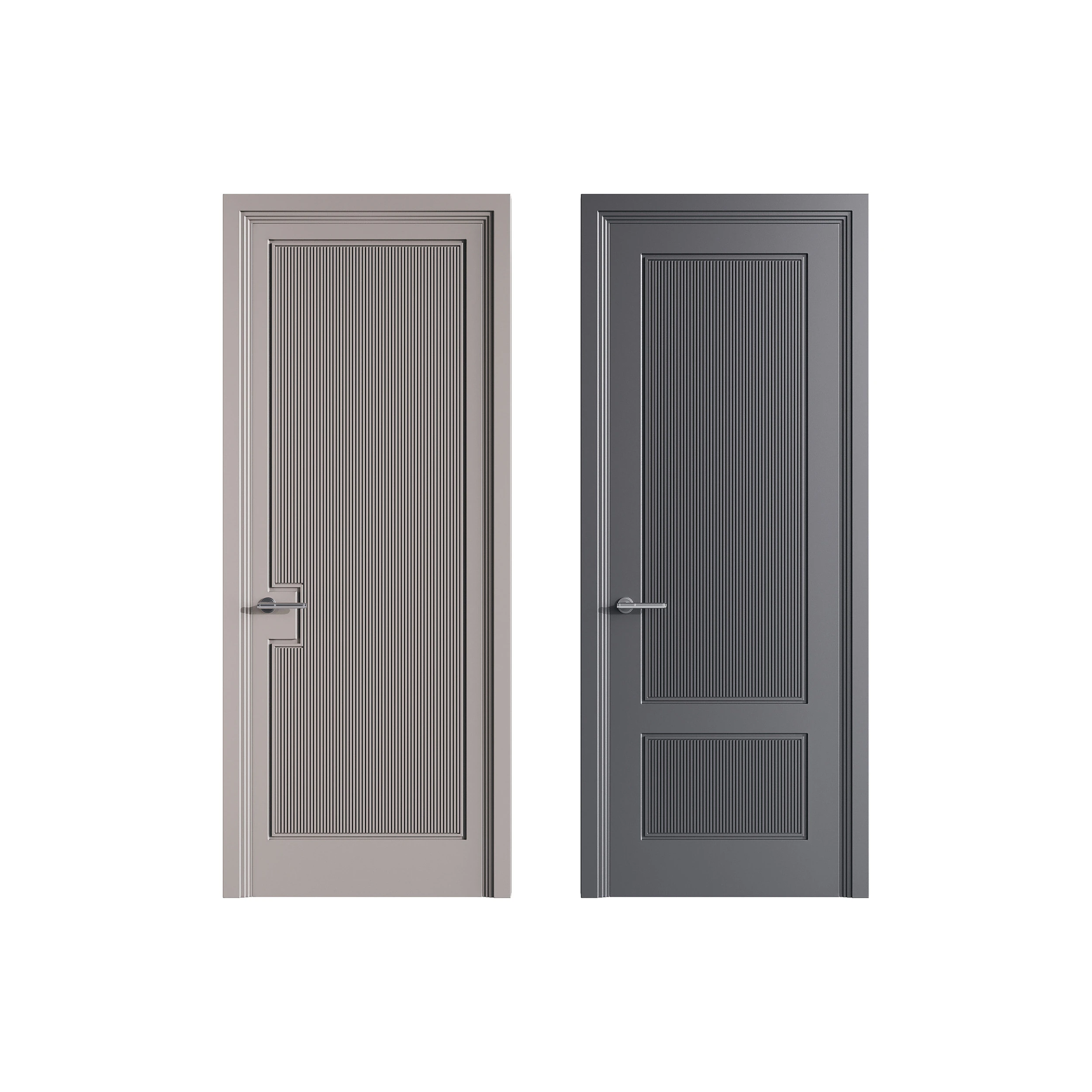 Modern entrance door 55 3D Model .c4d .max .obj .3ds .fbx .stl .blend 