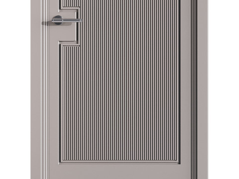 Modern entrance door 55 Modello 3D