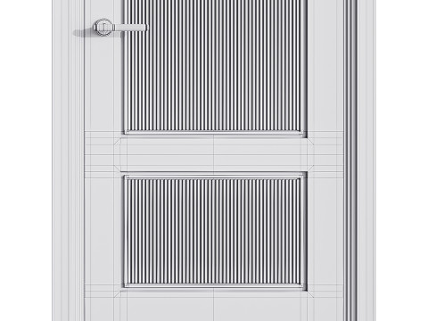 Modern entrance door 55 Modello 3D