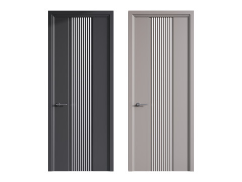 Modern entrance door 56 Modelo 3D