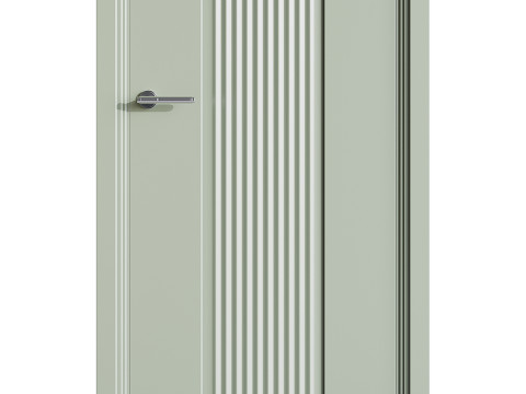 Modern entrance door 56 3D मॉडल