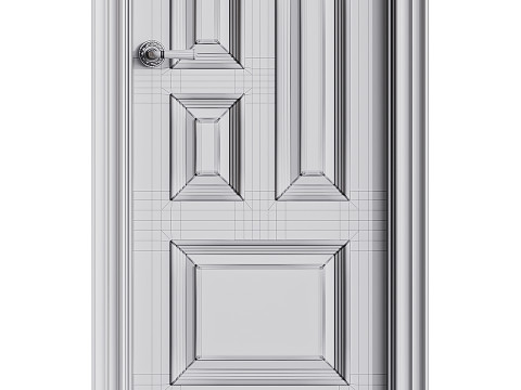 Modern entrance door 59 3D 模型