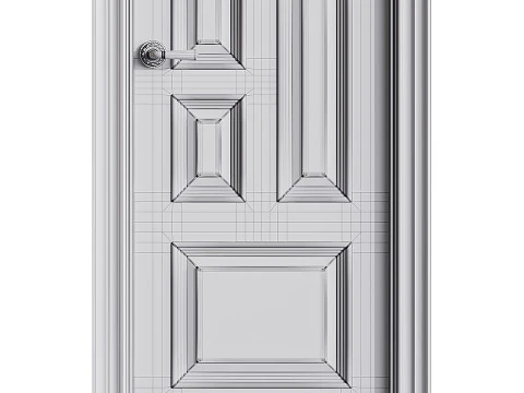 Porta de entrada moderna 59 Modelo 3D