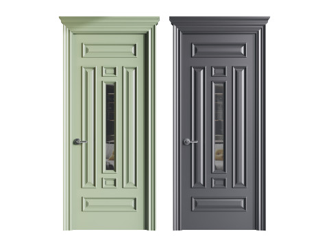 Modern entrance door 60 Modelo 3D